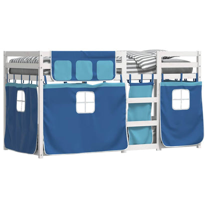 vidaXL Bunk Bed without Mattress Blue 80x200 cm Solid Wood Pine 4