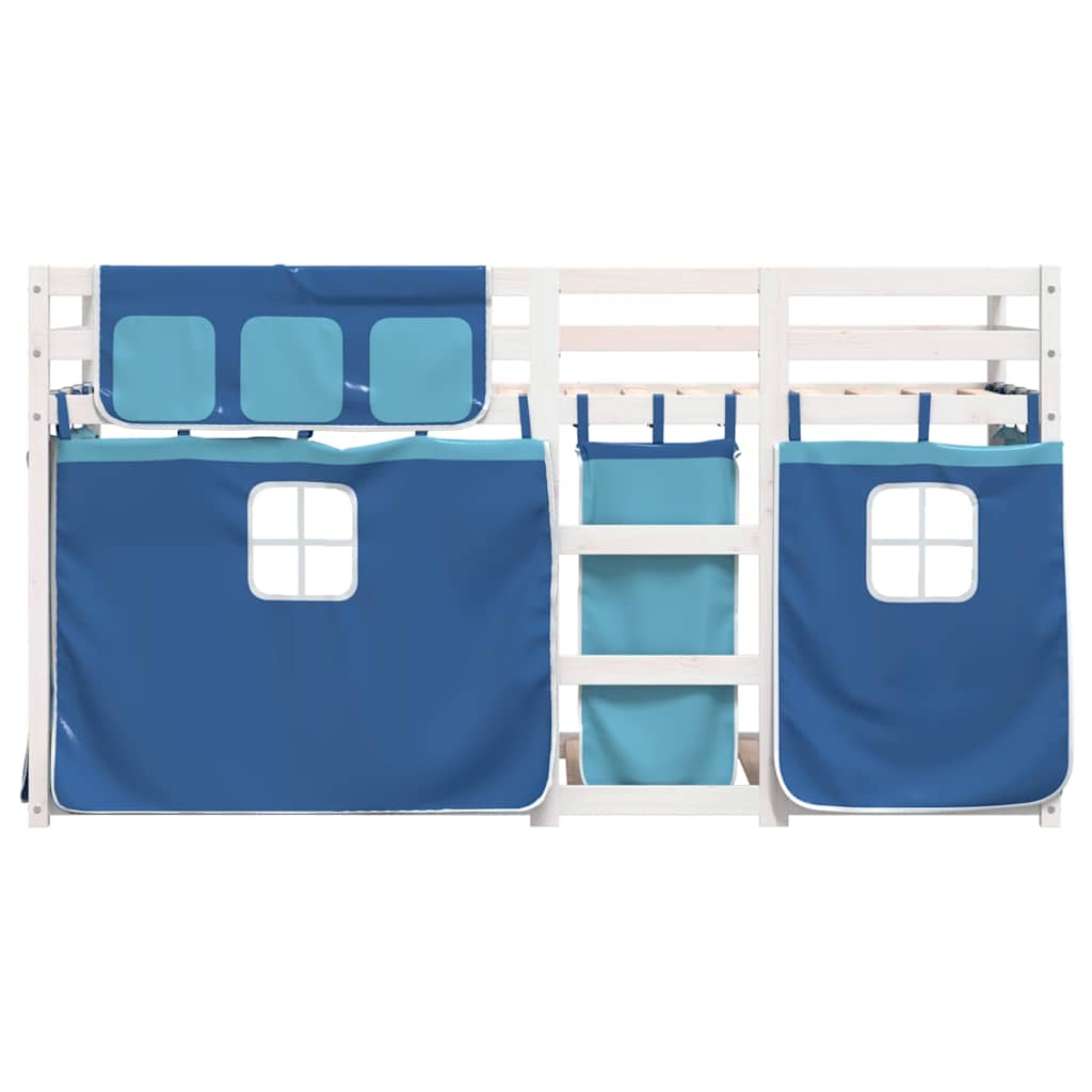 vidaXL Bunk Bed without Mattress Blue 80x200 cm Solid Wood Pine 5