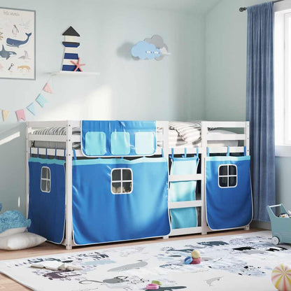 vidaXL Bunk Bed without Mattress Blue 80x200 cm Solid Wood Pine 1