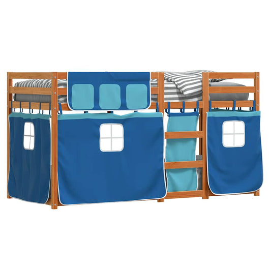 vidaXL Bunk Bed without Mattress Blue 80x200 cm Solid Wood Pine 2