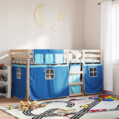 vidaXL Bunk Bed without Mattress Blue 90x200 cm Solid Wood Pine 1