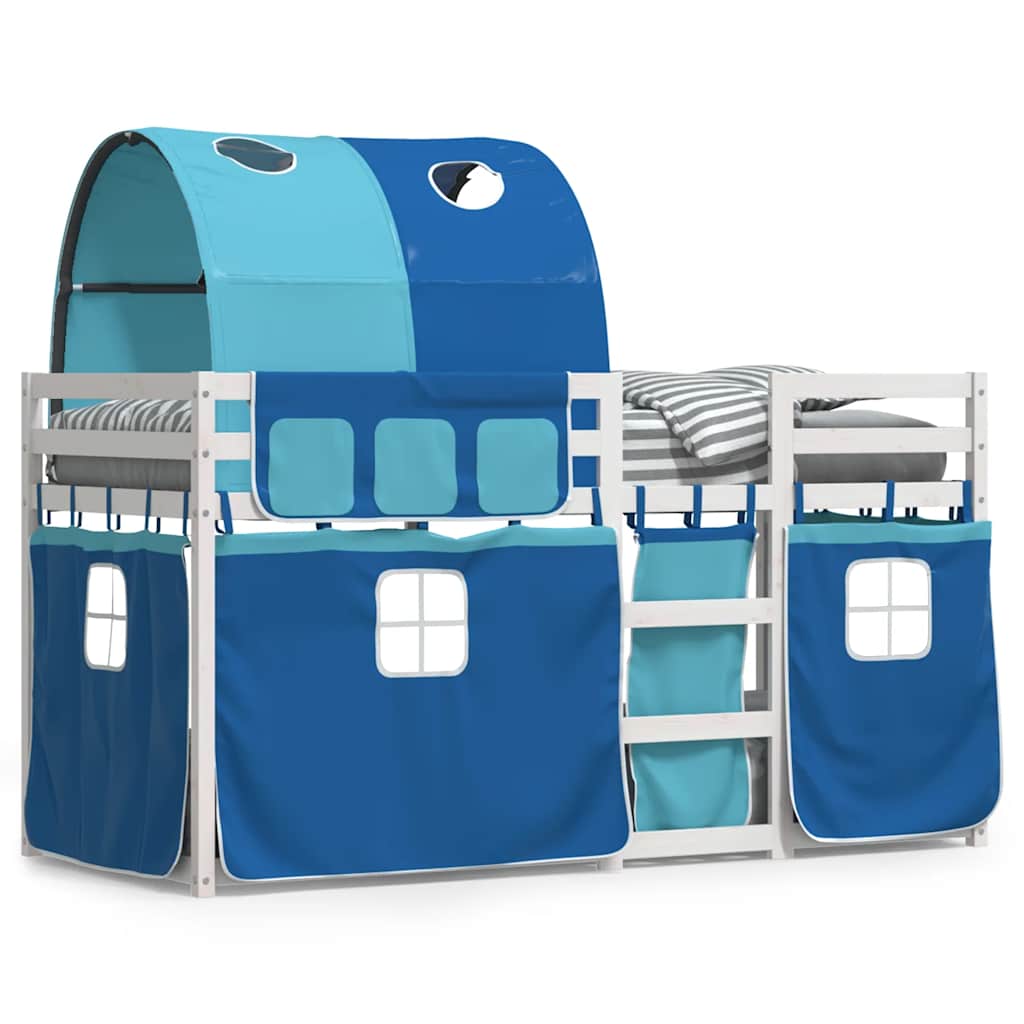 vidaXL Bunk Bed without Mattress Blue 80x200 cm Solid Wood Pine 2