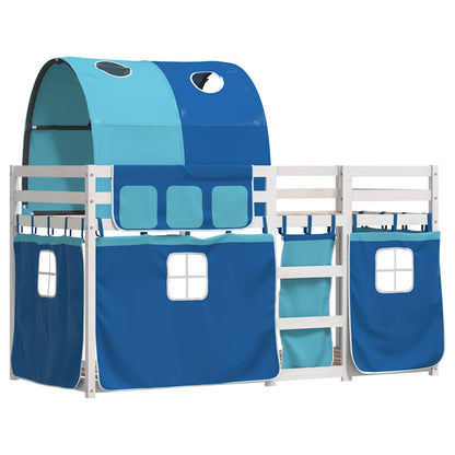 vidaXL Bunk Bed without Mattress Blue 80x200 cm Solid Wood Pine 3