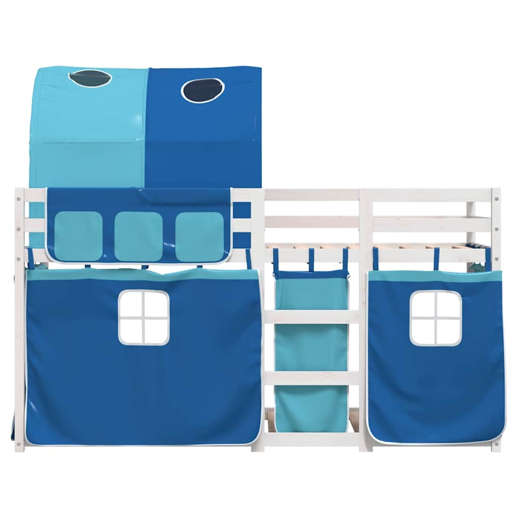 vidaXL Bunk Bed without Mattress Blue 80x200 cm Solid Wood Pine 5