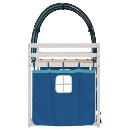 vidaXL Bunk Bed without Mattress Blue 80x200 cm Solid Wood Pine 6