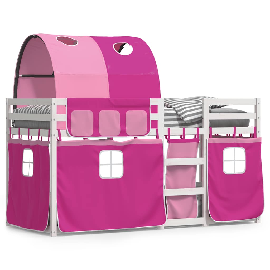 vidaXL Bunk Bed without Mattress Pink 80x200 cm Solid Wood Pine 2