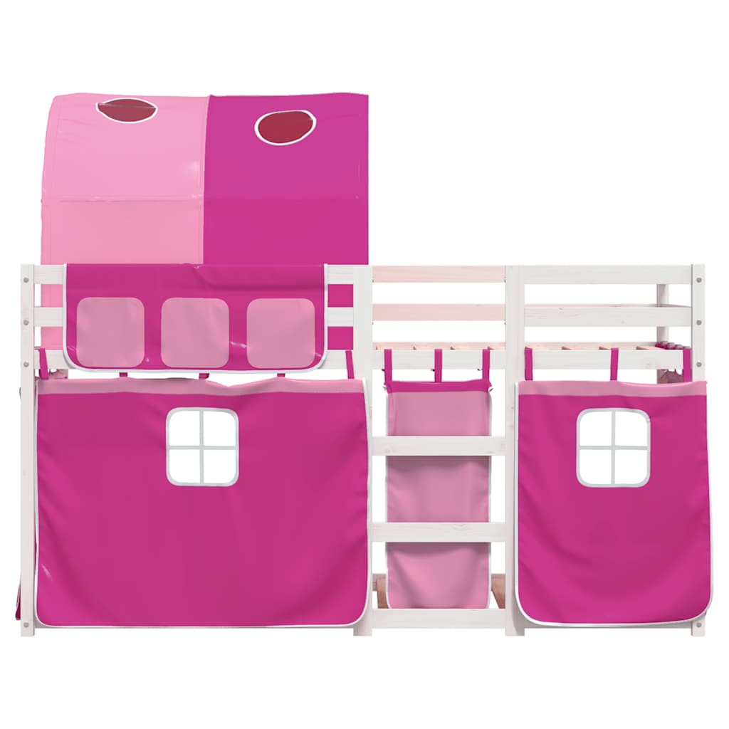 vidaXL Bunk Bed without Mattress Pink 80x200 cm Solid Wood Pine 5