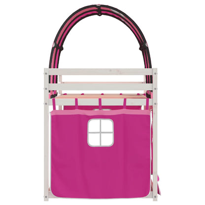 vidaXL Bunk Bed without Mattress Pink 80x200 cm Solid Wood Pine 6