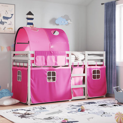 vidaXL Bunk Bed without Mattress Pink 80x200 cm Solid Wood Pine 1