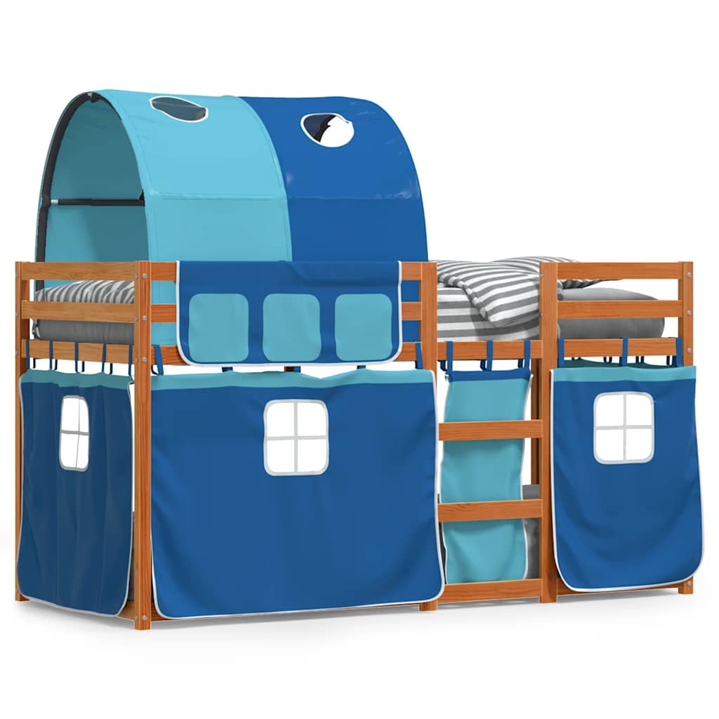 vidaXL Bunk Bed without Mattress Blue 80x200 cm Solid Wood Pine 2