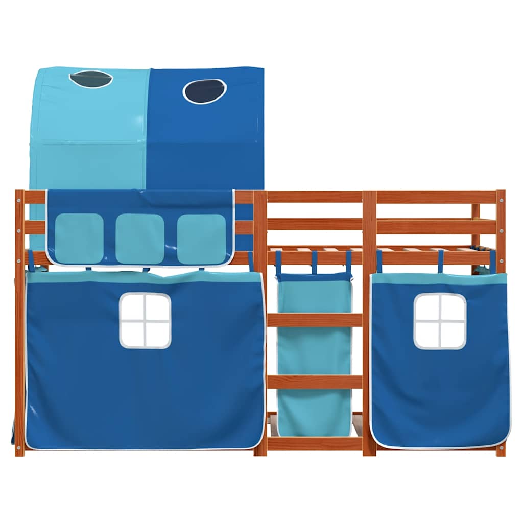vidaXL Bunk Bed without Mattress Blue 80x200 cm Solid Wood Pine 4