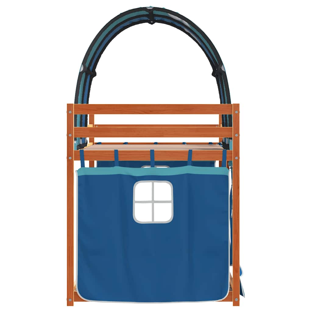 vidaXL Bunk Bed without Mattress Blue 80x200 cm Solid Wood Pine 5