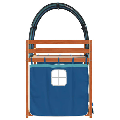 vidaXL Bunk Bed without Mattress Blue 80x200 cm Solid Wood Pine 5