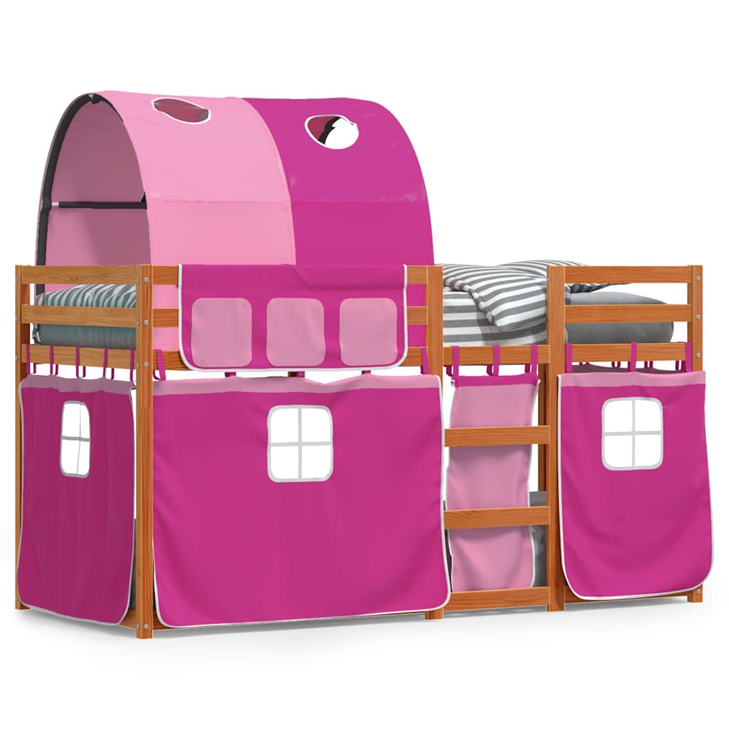 vidaXL Bunk Bed without Mattress Pink 80x200 cm Solid Wood Pine 2