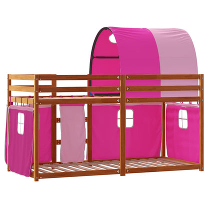 vidaXL Bunk Bed without Mattress Pink 80x200 cm Solid Wood Pine 6