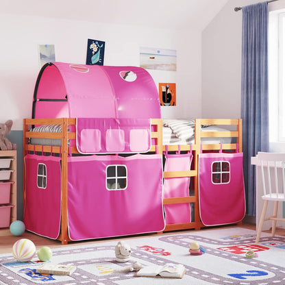 vidaXL Bunk Bed without Mattress Pink 80x200 cm Solid Wood Pine 1