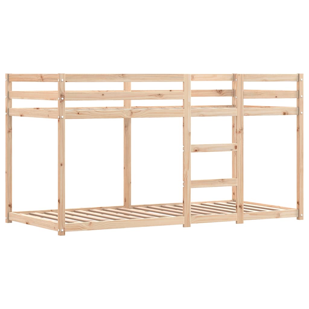 vidaXL Bunk Bed without Mattress White&Black 90x200 cm Solid Wood Pine 5