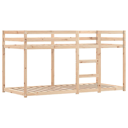 vidaXL Bunk Bed without Mattress White&Black 90x200 cm Solid Wood Pine 5