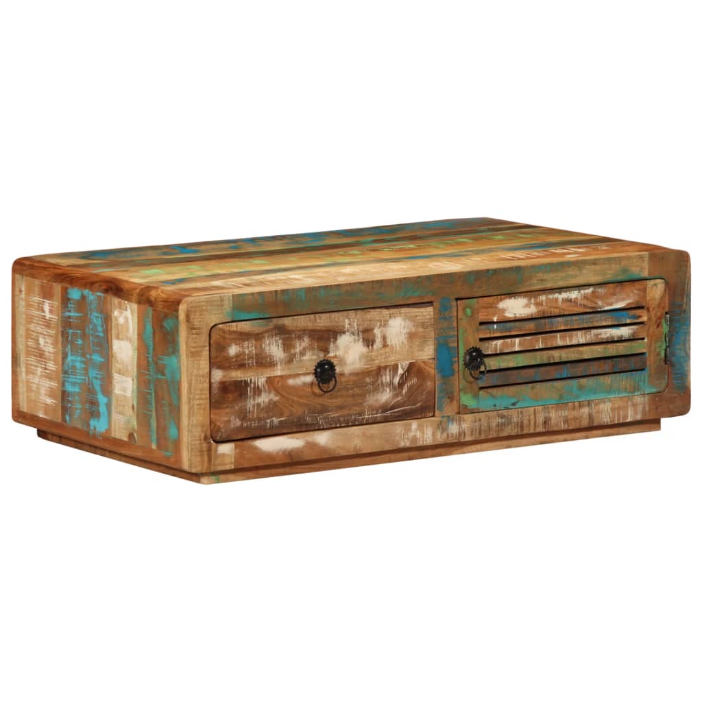 vidaXL Coffee Table 89x55x29 cm Solid Wood Reclaimed 1