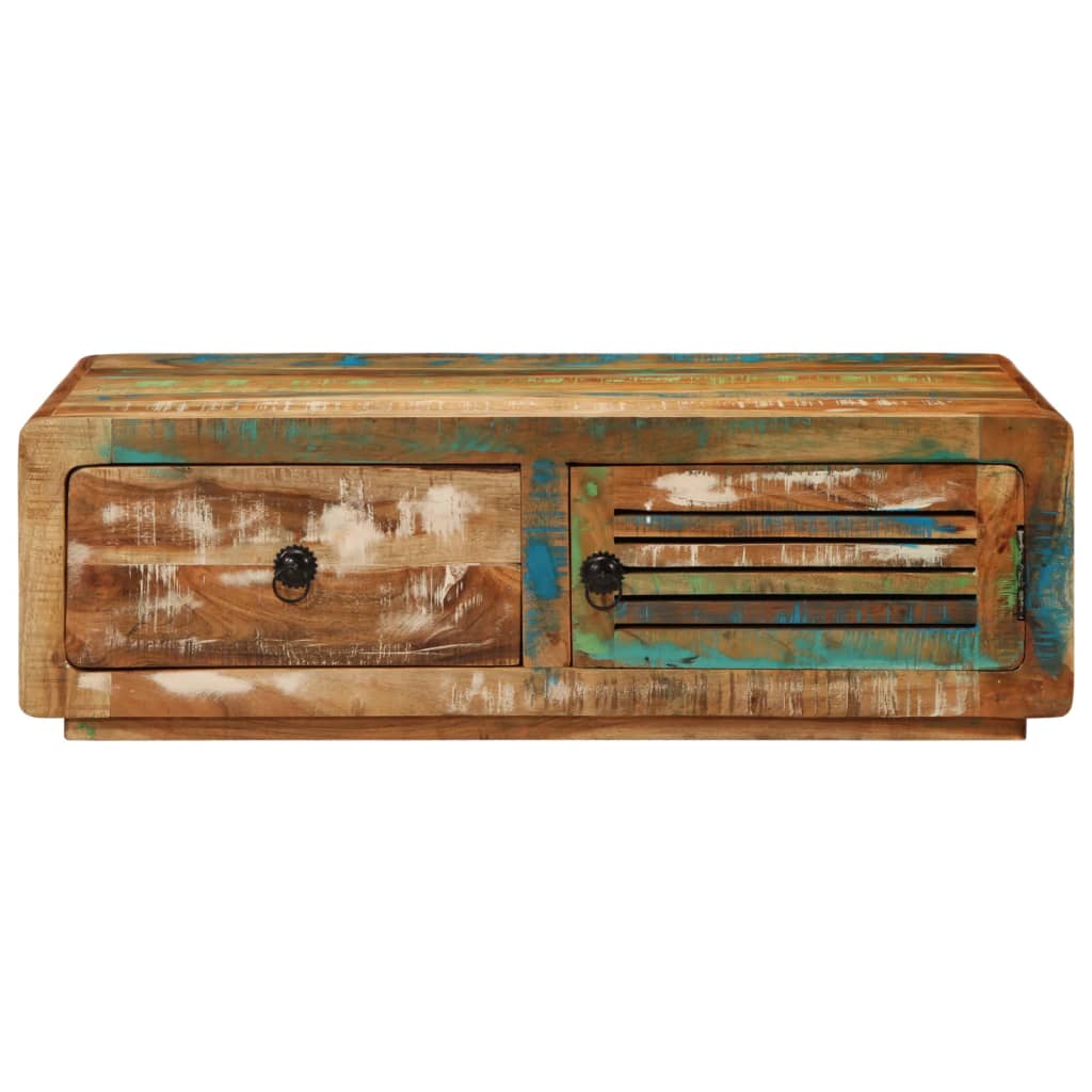 vidaXL Coffee Table 89x55x29 cm Solid Wood Reclaimed 2