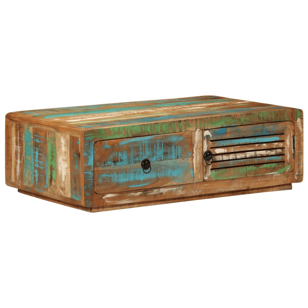 vidaXL Coffee Table 89x55x29 cm Solid Wood Reclaimed 3