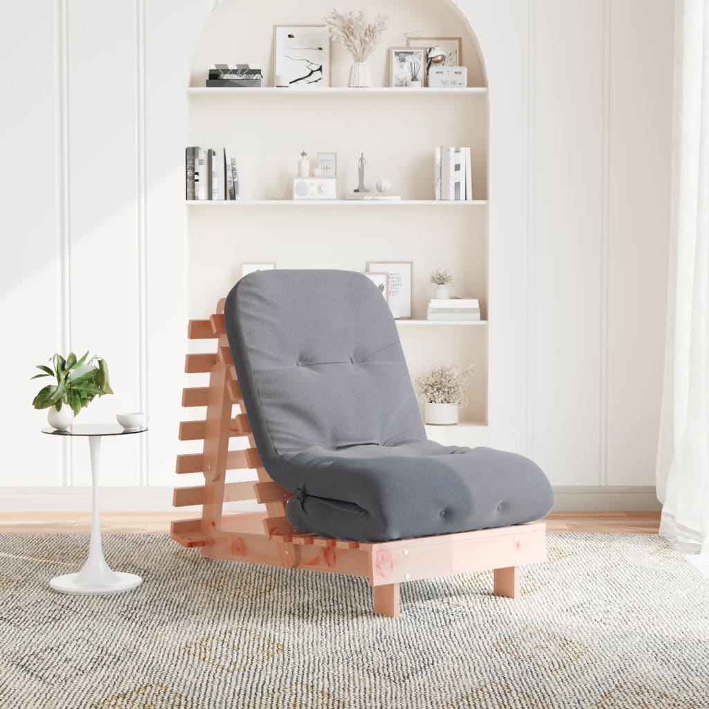 vidaXL Futon Sofa Bed with Mattress Solid Wood Pine