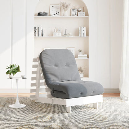 vidaXL Futon Sofa Bed with Mattress Solid Wood Pine