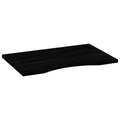 Desk Top 80x50x2.5 cm Solid Wood Oak Rectangular Dark Brown 80 cm 50 cm
