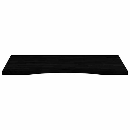 Desk Top 80x50x2.5 cm Solid Wood Oak Rectangular Dark Brown 80 cm 50 cm