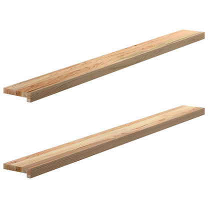 vidaXL Window Sills 2 pcs Untreated 160x15x2 cm Solid Wood Oak 2