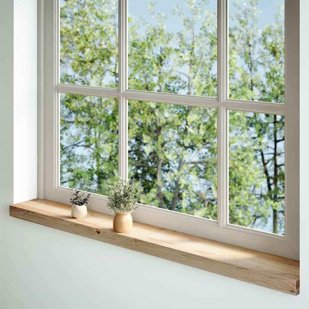 vidaXL Window Sills 2 pcs Untreated 160x15x2 cm Solid Wood Oak 1