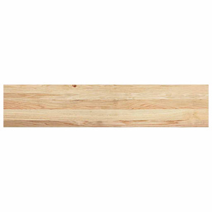 Window Sills 2 pcs Untreated Solid Wood Oak Depth 25 cm Natural 120 cm