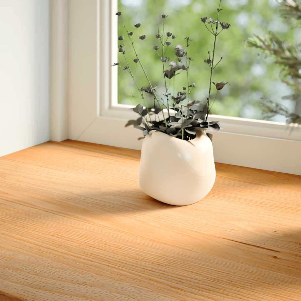 Window Sills 2 pcs Solid Wood Oak Depth 40 cm Light Brown 80 cm