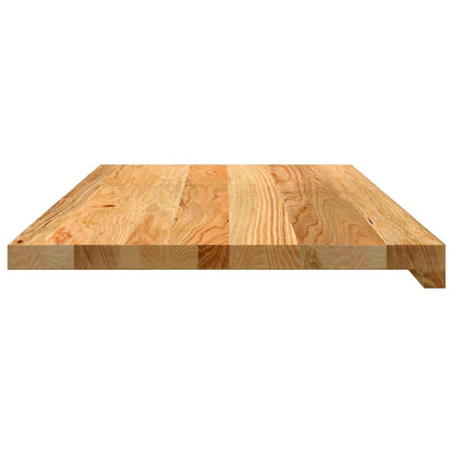Window Sills 2 pcs Solid Wood Oak Depth 40 cm Light Brown 80 cm
