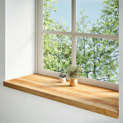 Window Sills 2 pcs Solid Wood Oak Depth 40 cm Light Brown 120 cm