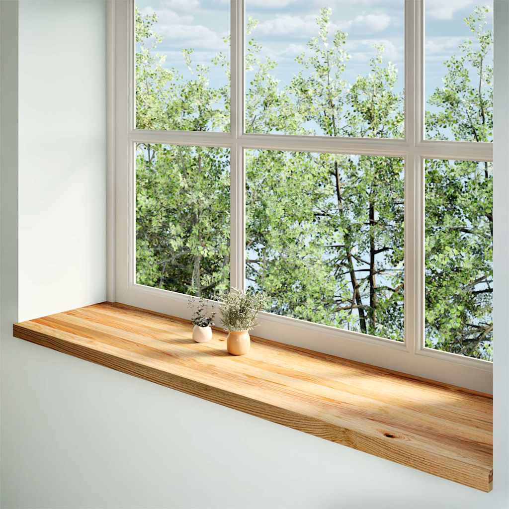 Window Sills 2 pcs Solid Wood Oak Depth 40 cm Light Brown 160 cm