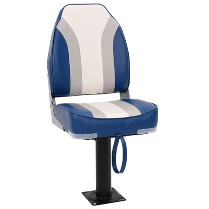 vidaXL Foldable Boat Chairs 2 pcs High Backrest 2