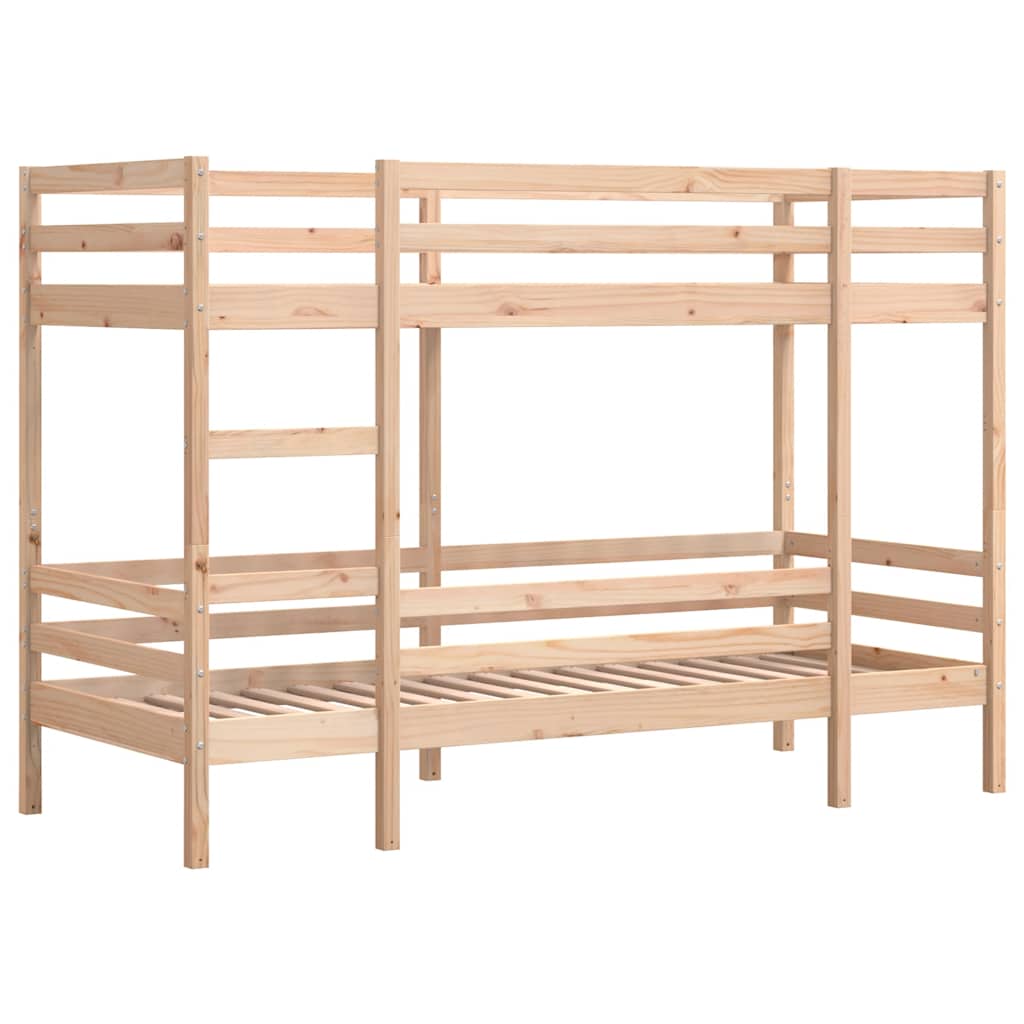 Bunk Bed without Mattress Solid Wood Pine Natural 90 cm 200 cm