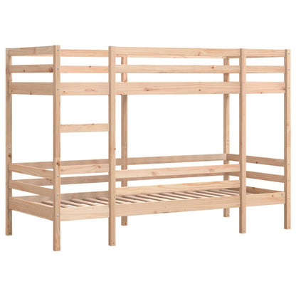 Bunk Bed without Mattress Solid Wood Pine Natural 90 cm 200 cm