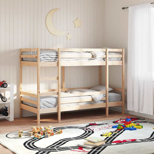 vidaXL Bunk Bed without Mattress 90x200 cm Solid Wood Pine 1