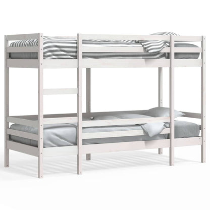 vidaXL Bunk Bed without Mattress White 90x200 cm Solid Wood Pine 2