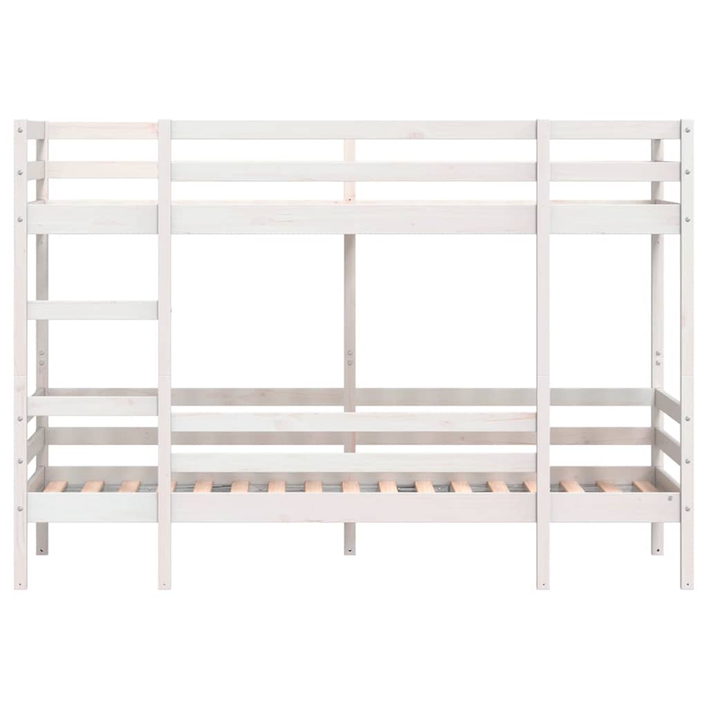 vidaXL Bunk Bed without Mattress White 90x190 cm Solid Wood Pine 4