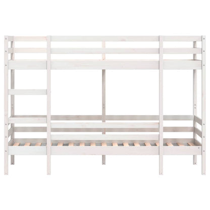vidaXL Bunk Bed without Mattress White 90x190 cm Solid Wood Pine 4