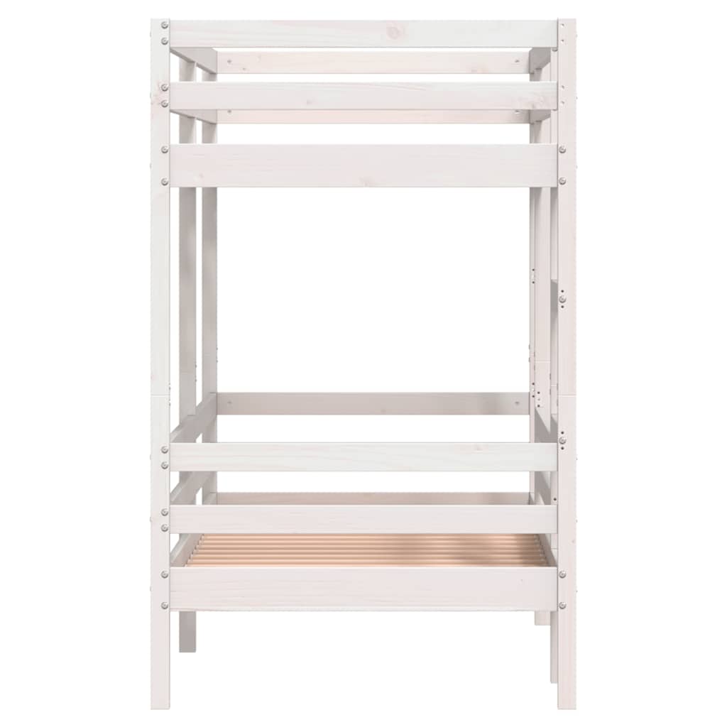 vidaXL Bunk Bed without Mattress White 90x190 cm Solid Wood Pine 5
