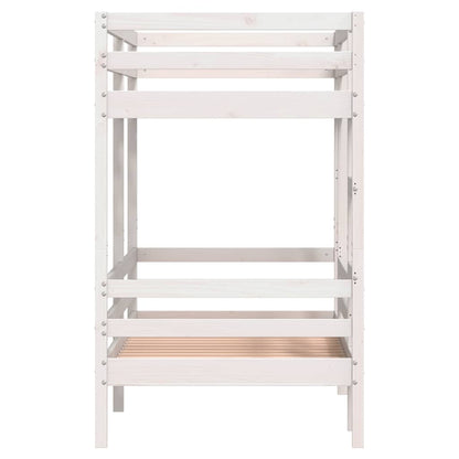 vidaXL Bunk Bed without Mattress White 90x190 cm Solid Wood Pine 5