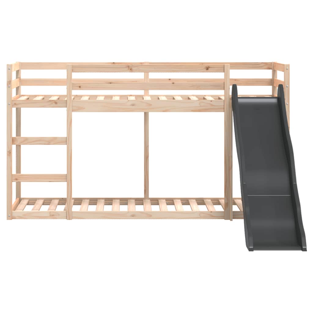 vidaXL Bunk Bed with Slide&Ladder without Mattress 80x200 cm 5