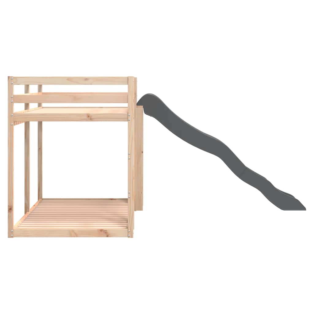 vidaXL Bunk Bed with Slide&Ladder without Mattress 80x200 cm 6