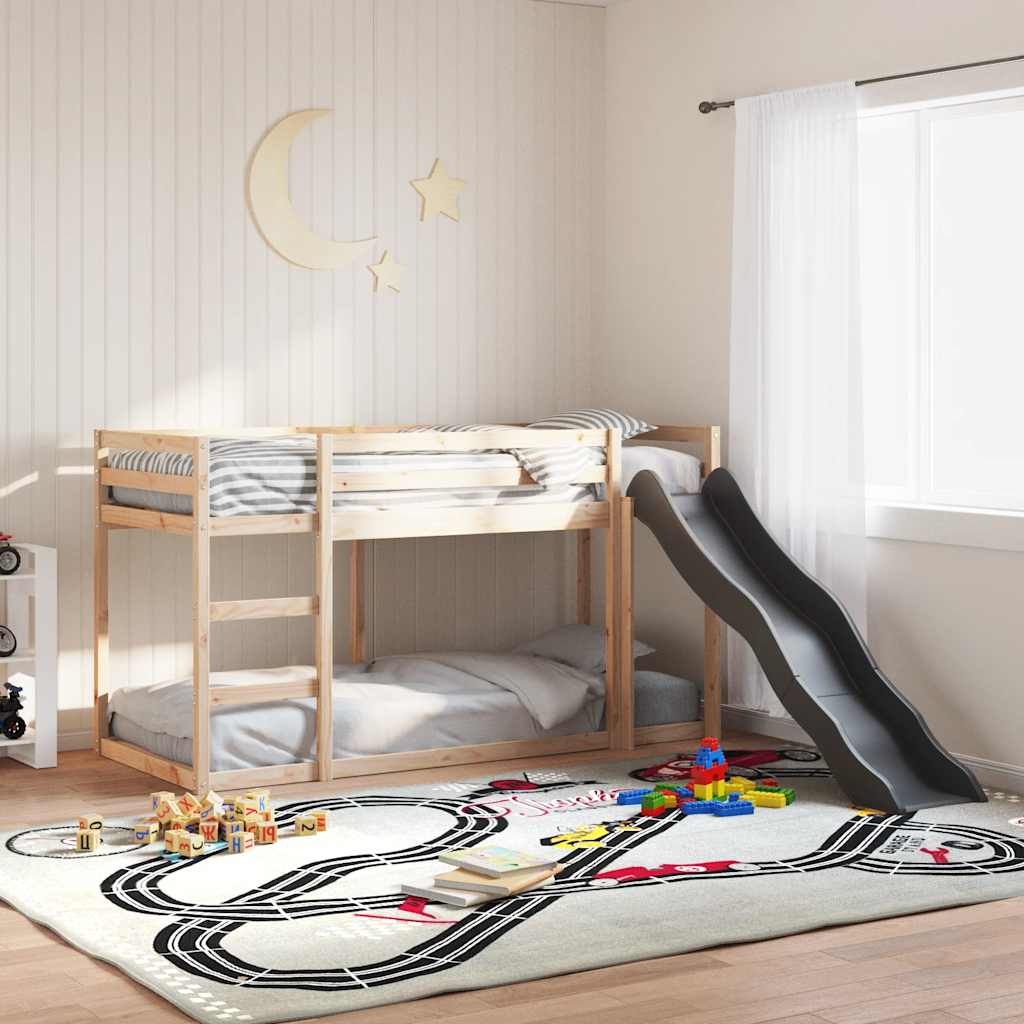 vidaXL Bunk Bed with Slide&Ladder without Mattress 80x200 cm 1