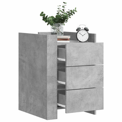 Bedside Cabinet 45x50x65 cm Engineered Wood Concrete grey