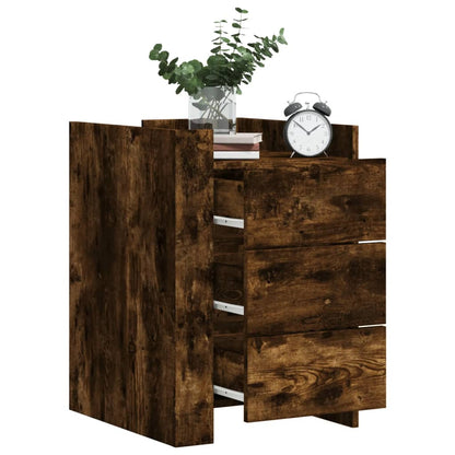 Bedside Cabinet 45x50x65 cm Engineered Wood Smoked oak